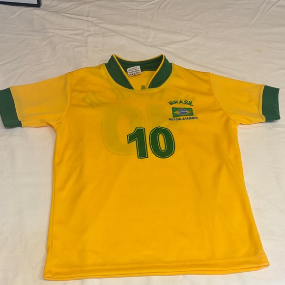 salada de cores Other - Kids Brazil Soccer Neymar Jr. Jersey - Yellow & Green